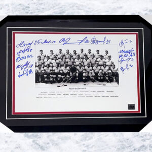 1972 Summit Series Team USSR 11×14 Photo Autographed by 13 Framed