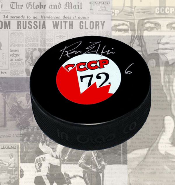 Ron Ellis 1972 Summit Series Autographed Puck