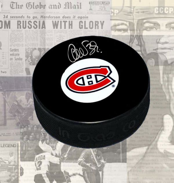 Cristobal Huet Montreal Canadiens Autographed Puck