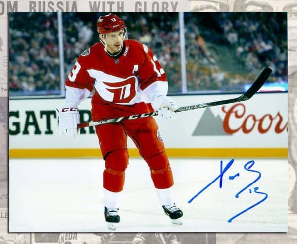 Pavel Datsyuk Detroit Autographed 8X10 Winter Classic