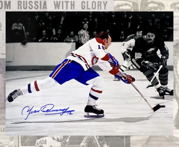 Yvan Cournoyer Montreal Canadiens Autographed 11x14