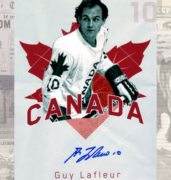 Guy Lafleur Team Canada Autographed 8x10