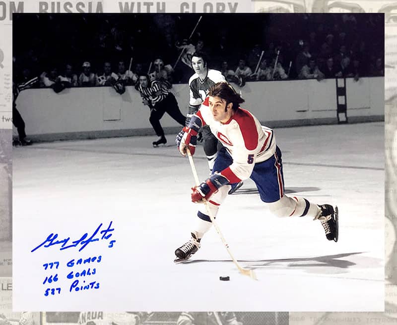 Guy Lapointe Montreal Canadiens Autographed 11×14 Photo – jlbsportrarities