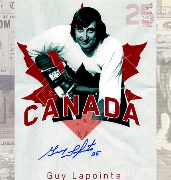 Guy Lapointe Team Canada 1972 Summit Series Autographed 8x10