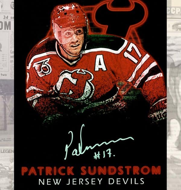 Patrick Sundstrom New Jersey Devils Autographed 8x10