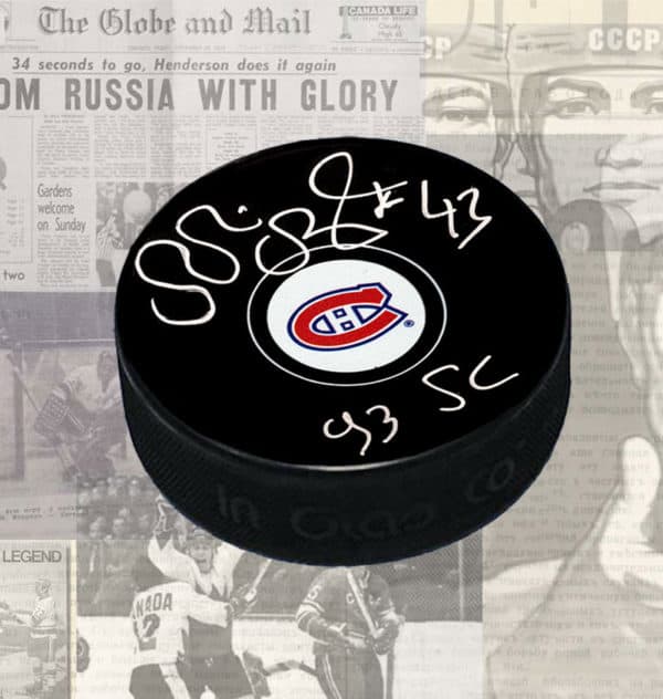 Patrice Brisebois Montreal Canadiens Autographed Puck