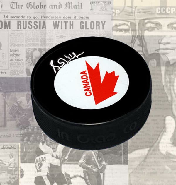 Grant Fuhr Canada Cup Autographed Puck