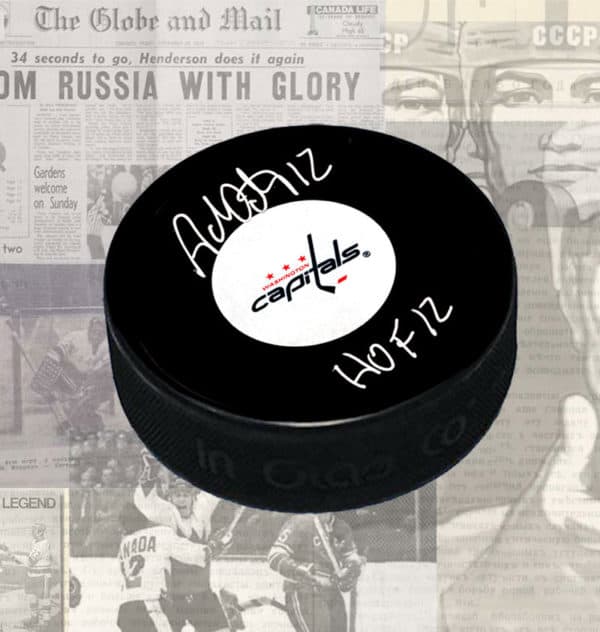 Adam Oates Washington Capitals Autographed Puck