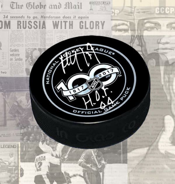 Paul Coffey NHL 100 Years Anniversary Autographed Puck