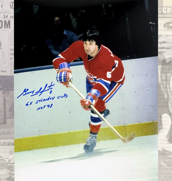 Guy Lapointe Montreal Canadiens Autographed 11×14 Photo – jlbsportrarities