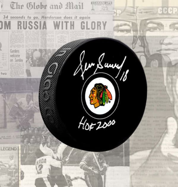 Denis Savard Chicago Blackhawks Autographed Puck