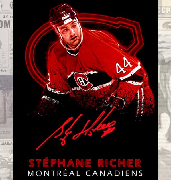 Stephane Richer Montreal Canadiens Autographed 8x10