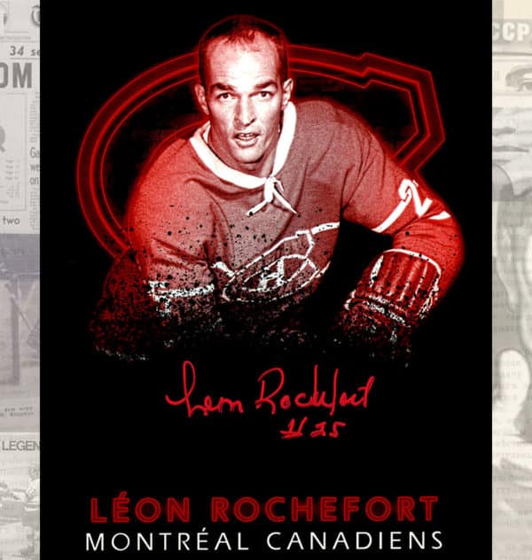 Leon Rochefort Montreal Canadiens Autographed 8x10