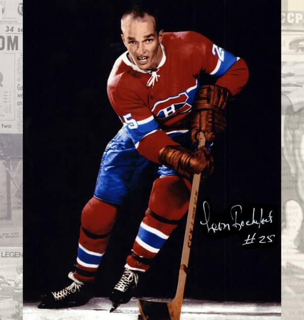 Leon Rochefort Montreal Canadiens Autographed 8x10