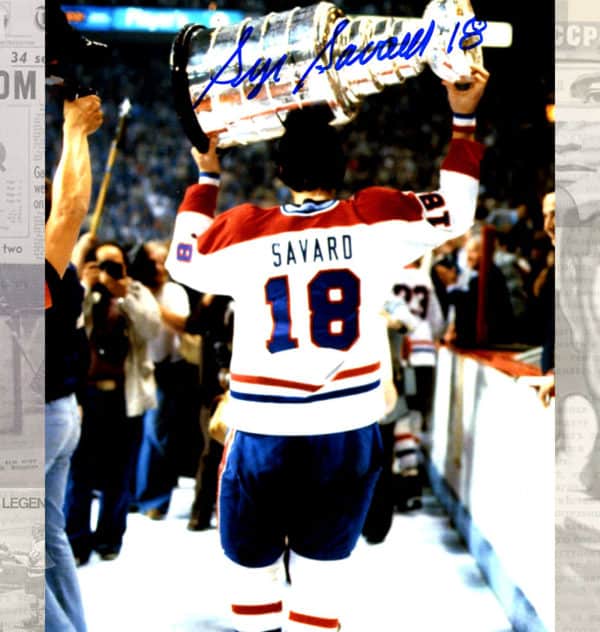 Serge Savard Montreal Canadiens Autographed 8x10