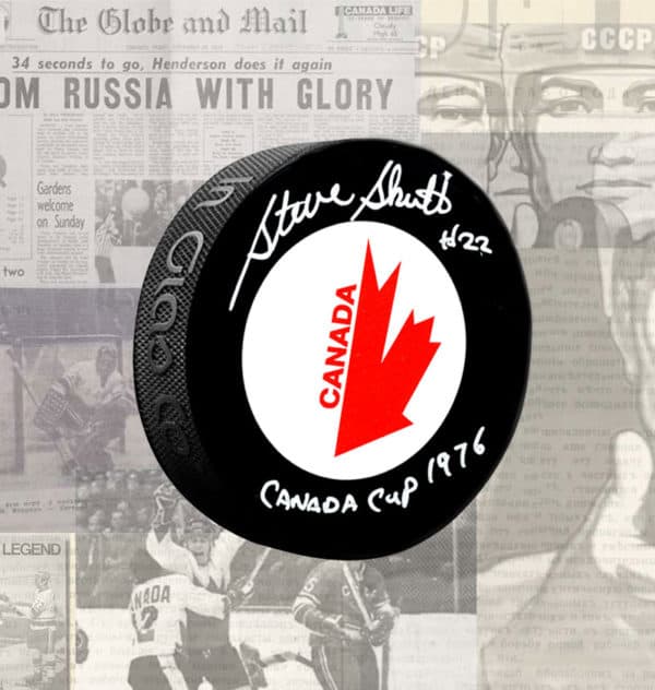 Steve Shutt Canada Cup Autographed Puck