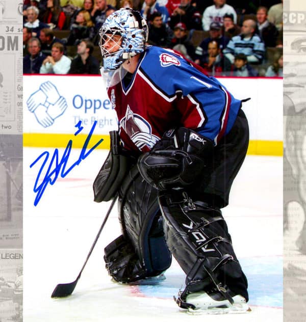 David Aebischer Colorado Avalanche Autographed 8x10