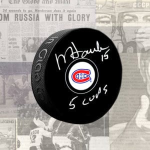 Rejean Houlle Montreal Canadiens Autographed Puck