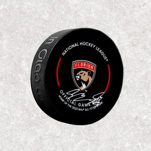 Sam Bennett Florida Panthers Official Game Autographed Puck