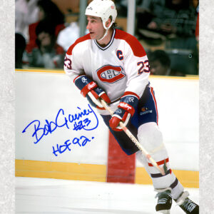 Bob Gainey Montreal Canadiens Autographed 8x10