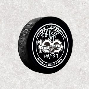 Raymond Bourque NHL 100 Years Anniversary Autographed Puck