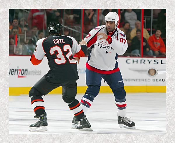 Donald Brashear Pre-Order Washington Capitals Brawl Action Autographed 16x20 (1)