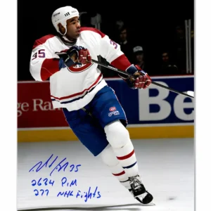Donald Brashear Montreal Canadiens Autographed 8x10
