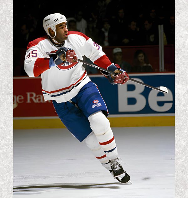 Donald Brashear Pre-Order Montreal Canadiens Autographed 8x10 (3)