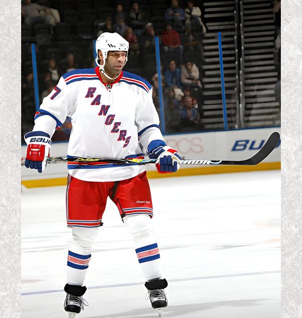 Donald Brashear Pre-Order New York Rangers Autographed 8x10 (1)