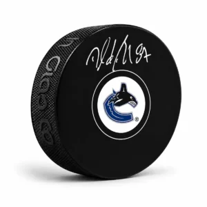 Donald Brashear Vancouver Canucks Autographed Puck