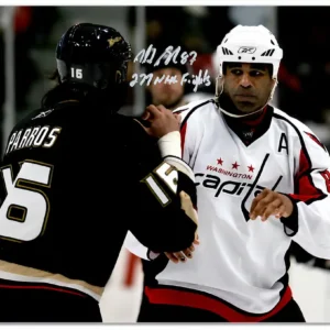 Donald Brashear Washington Capitals Autographed 8x10