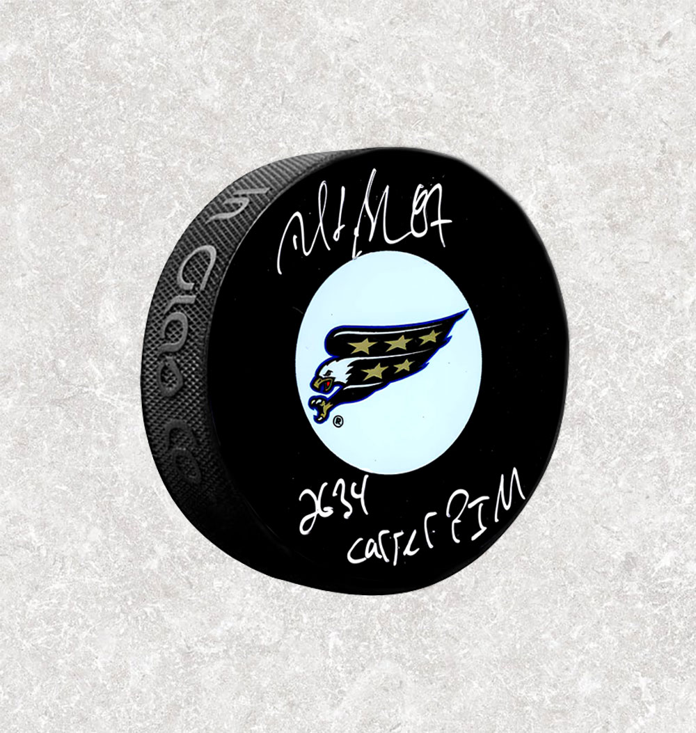 Donald Brashear Washington Capitals Autographed Puck