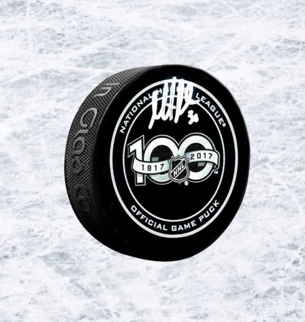 Martin Brodeur NHL 100 Years Anniversary Autographed Puck