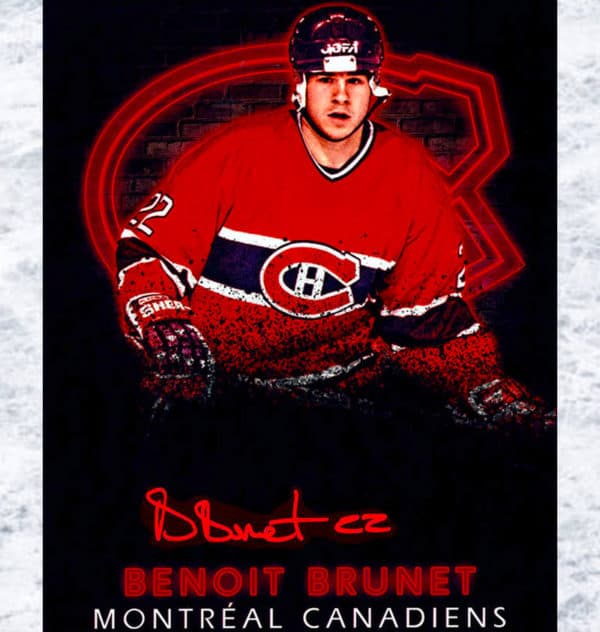 Benoit Brunet Montreal Canadiens Autographed 8x10