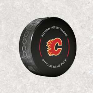 Sergei Makarov Pre-Order Calgary Flames Official Game Autographed Puck