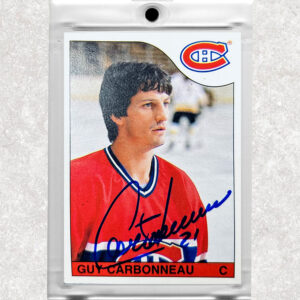 Guy Carbonneau Montreal Canadiens 1985-86 O-Pee-Chee #233 Autographed Card