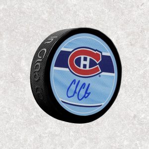 Cole Caufield Montreal Canadiens Reverse Retro Autographed Puck