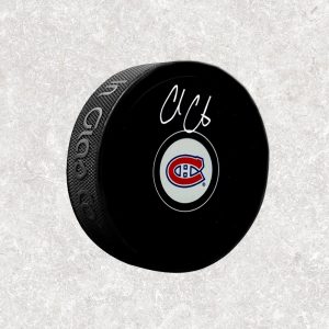 Cole Caufield Montreal Canadiens Autographed Puck