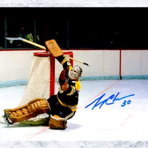 Gerry Cheevers Autograph Puck The Mask - New England Picture