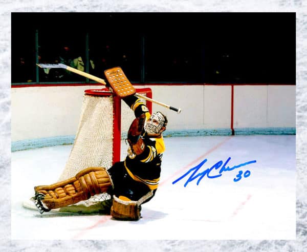 Gerry Cheevers Boston Bruins Autographed 8X10