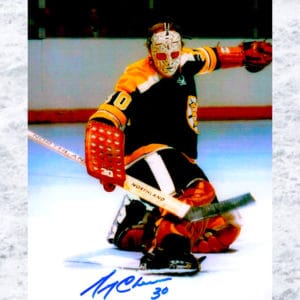 Gerry Cheevers Signed Boston Bruins Hockey Photo - Authentic 8x10 Goalie Collectible With COA