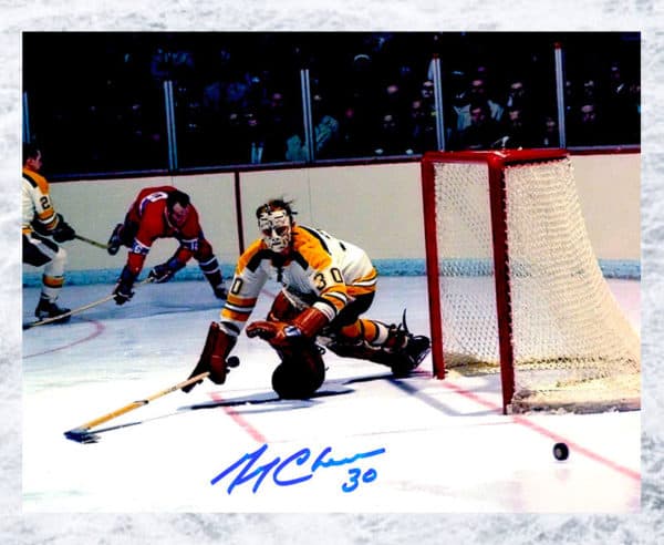 Gerry Cheevers Boston Bruins Autographed 8X10