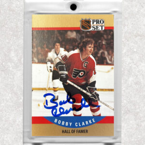 Bobby Clarke Philadelphia Flyers Pro-Set Autographed Card