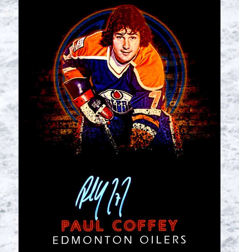 Paul Coffey HOF 04 Autographed Edmonton Oilers 8x10 Photo - BAS