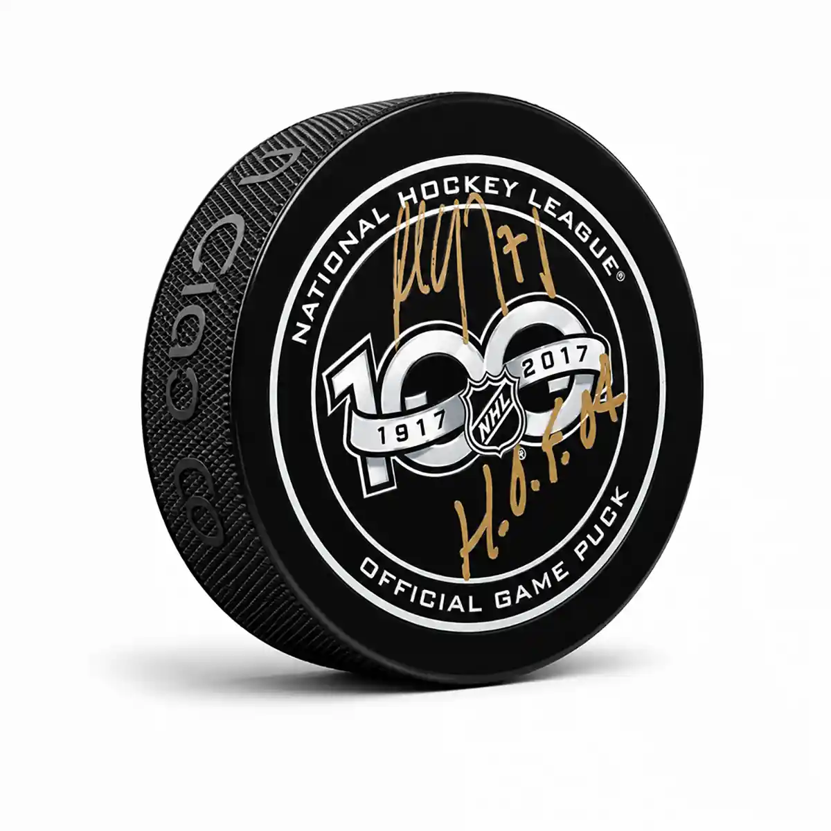 Paul Coffey NHL 100 Years Anniversary Autographed Puck