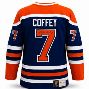 Paul Coffey Edmonton Oilers Autographed Replica Jersey
