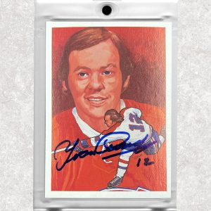 Yvan Cournoyer Montreal Canadiens 1987 Cartophilium Hockey Hall of Fame #136 Autographed Card