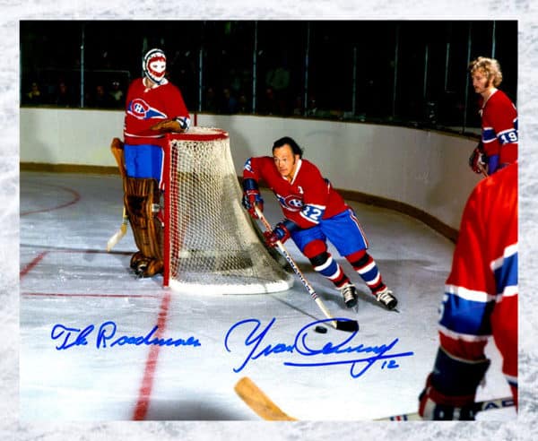 Yvan Cournoyer Montreal Canadiens  Autographed 8x10 "The Roadrunner"