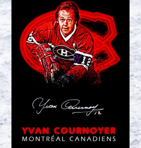 Yvan Cournoyer Montreal Canadiens Autographed 8x10