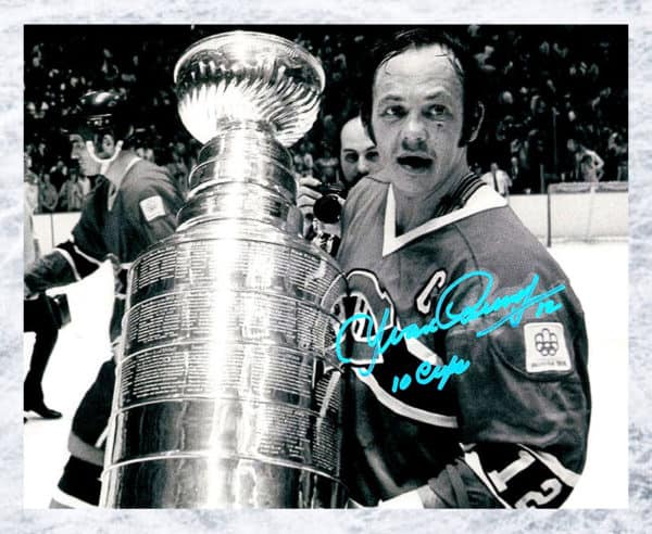 Yvan Cournoyer Montreal Canadiens  Autographed 8x10